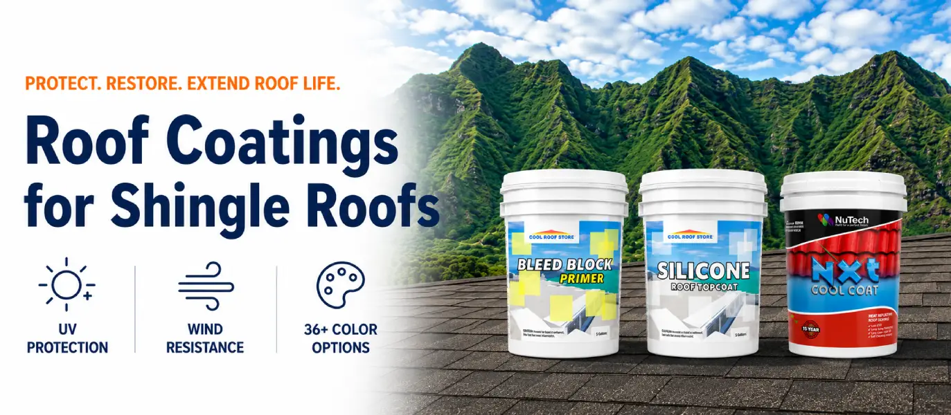 Shingle Roof Coatings Header - Cool Roof Store Hawaii Shingle Roof Coatings Header - Cool Roof Store Hawaii